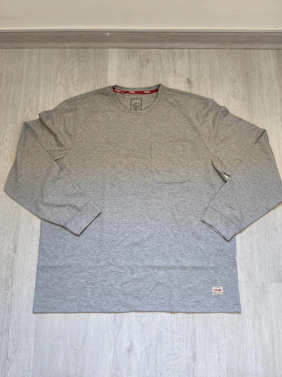 T-Shirt Manche Longue Wrangler Gris Taille XL